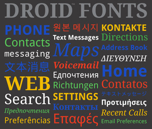 Android font sample